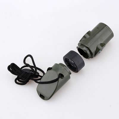 Qcwwy 7-in-1 Whistle Set for Camping and Outdoor Survival