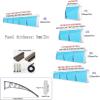 Awning for Patio Doors and Windows, UV and Rain Protection, 61 x 239 cm view 2