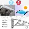 Awning for Patio Doors and Windows, UV and Rain Protection, 61 x 239 cm view 4