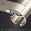 Double Curtain Rod Track, Heavy-Duty Wall-Mount Rail, Black, 3.28 ft/100 cm view 4