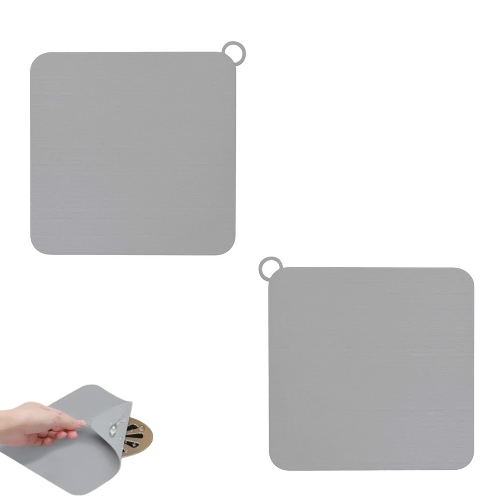 2-Pack Floor Drain Covers, Odor Stopper for Shower