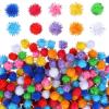 500 Small Colorful Pom Poms for Crafting view 1