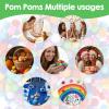 500 Small Colorful Pom Poms for Crafting view 3
