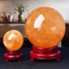 IUYIXWFP Natural Citrine Crystal Ball with Stand, 5.11 in view 2