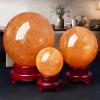 IUYIXWFP Natural Citrine Crystal Ball with Stand, 5.11 in view 3