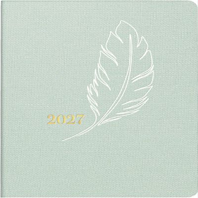 rido/id 7011055027 Partner/Industrie I 2027 "Feather" Pocket Calendar, A7, Textile