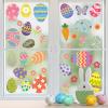 Easter Window Stickers with Colorful Eggs - 70 Pcs Self-Adhesive view 1
