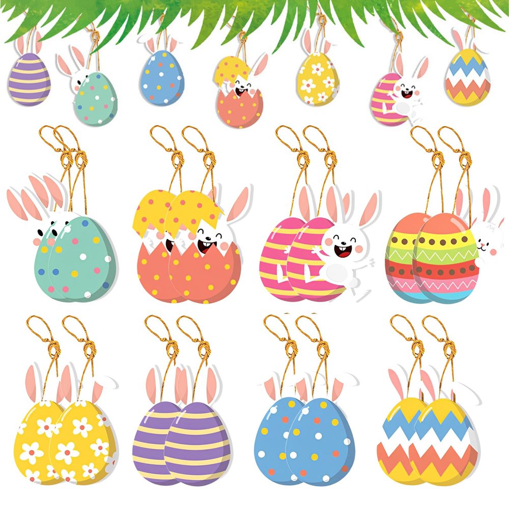 16-Piece Hanging Easter Decoration Set