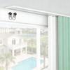 TFEHXYZU Ceiling-Mount Double Curtain Track, White, Aluminum, 6 m/19.69 ft view 1
