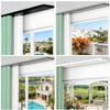 TFEHXYZU Ceiling-Mount Double Curtain Track, White, Aluminum, 6 m/19.69 ft view 2