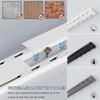 TFEHXYZU Ceiling-Mount Double Curtain Track, White, Aluminum, 6 m/19.69 ft view 3