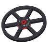 Tomantery 1/4-Inch 7-Inch Empty Reel, Durable Aluminum Alloy, 6-Hole Open Reel, Black view 4
