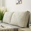 WLXFF Large Backrest Pillow for Bed and Sofa, White, 100 x 50 x 18 cm (1 pc) view 1
