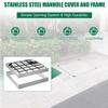 304 Stainless Steel Manhole Cover and Frame, 800 x 800 x 50 mm view 2