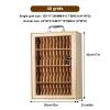 Wooden Cell Phone Locker, 12/24/36/48/60 Compartments, Lockable with Handle, for Offices/Classrooms (43 x 30 x 21 cm) view 2