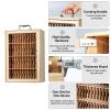 Wooden Cell Phone Locker, 12/24/36/48/60 Compartments, Lockable with Handle, for Offices/Classrooms (43 x 30 x 21 cm) view 3