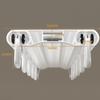 Durable Double-Row Ceiling Curtain Track System, 5.1 m, Champagne Finish view 2