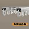 Durable Double-Row Ceiling Curtain Track System, 5.1 m, Champagne Finish view 3