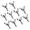 10 M10 x 30 mm Stainless Steel Wing Screws view 1