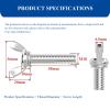 10 M10 x 30 mm Stainless Steel Wing Screws view 2
