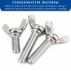 10 M10 x 30 mm Stainless Steel Wing Screws view 3