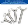 10 M10 x 30 mm Stainless Steel Wing Screws view 4