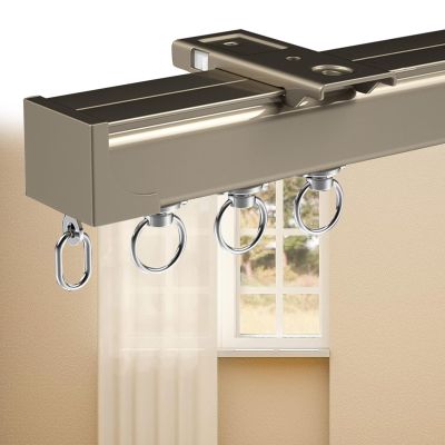 Aluminum Curtain Track, Heavy-Duty Ceiling Track for Large Curtains, Adjustable Room Divider, 50–600 cm