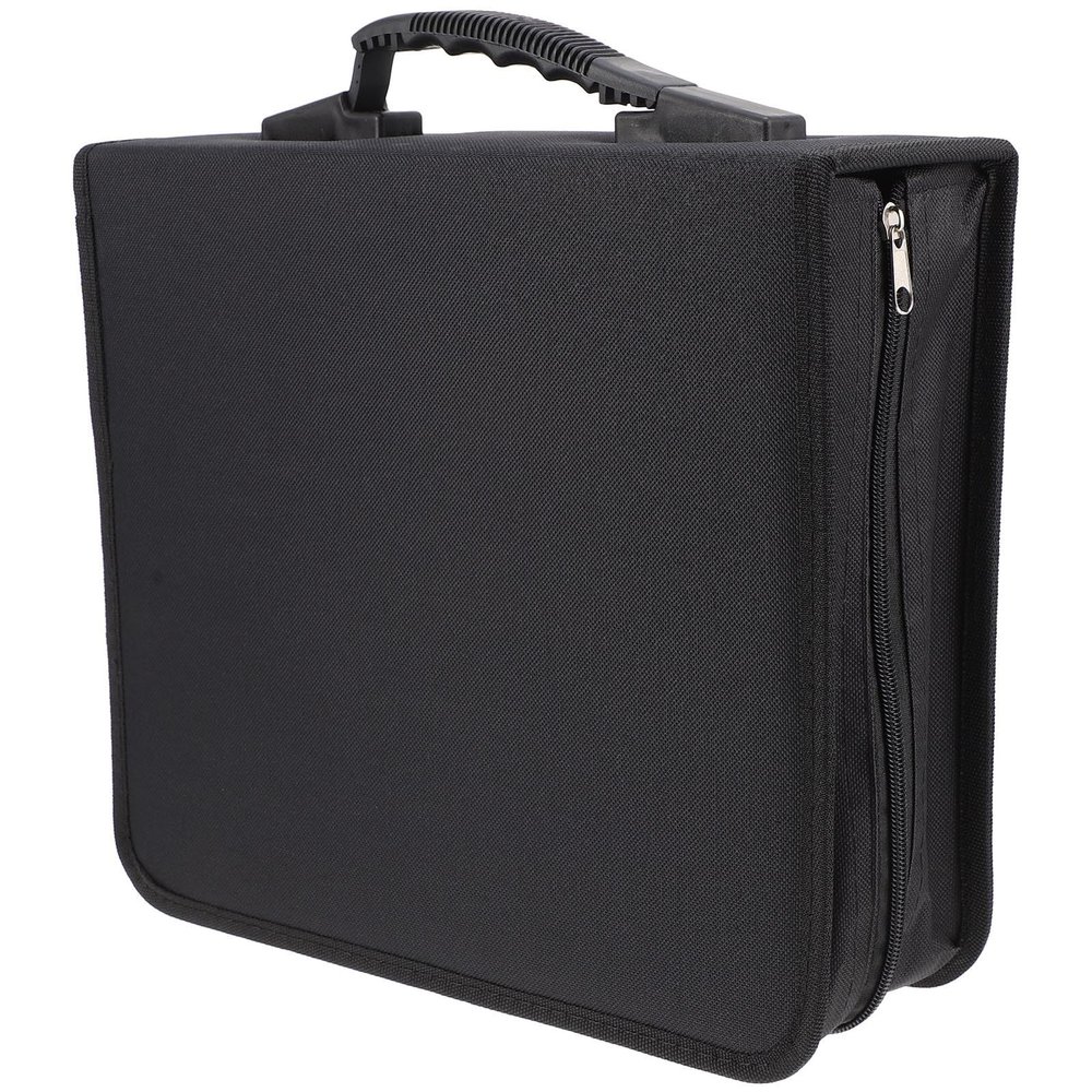 Kichvoe Large CD/DVD Storage Case for 240 Discs with Carry Handle and Dust Protection