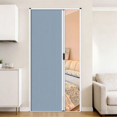 Folding Interior Door Complete Set, No Drilling, Custom Size, Honeycomb Design