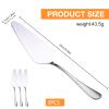 Vyqrx Cake Server Stainless Steel - Cake Lifter & Spatula with Serrated Edge view 2