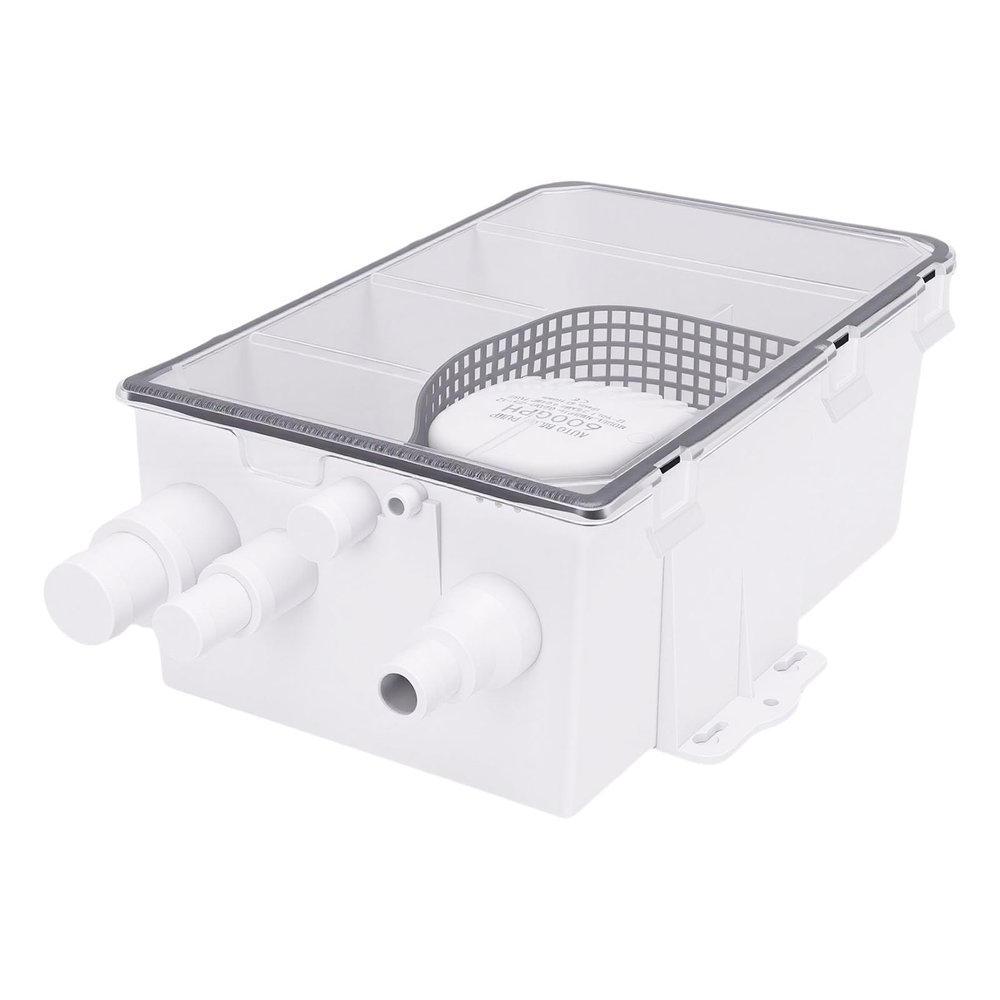 Kikumi Shower Sump Pump System, 600 GPH Marine Sump Pump with Automatic Switch and Multi-Inlet Design for Boats and RVs