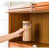 Multifunctional Wooden Credenza, Freestanding Ventilated Storage Cabinet with 5 Shelves, for Living Room, Kitchen or Dining Room (H 140 cm) view 2