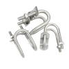 304 Stainless Steel Double U-Shaped Cross Pipe Clamp, M6 × 32 × 32 view 3