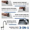Stainless Steel Kitchen Sink, 75 x 50 cm, with Waterfall Faucet, 1 Bowl, Undermount Design view 4