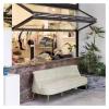 le Concess 85 Folding Service Window with Safety Lock, Aluminum, F-Bracket, 100 x 100 cm view 3
