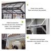 le Concess 85 Folding Service Window with Safety Lock, Aluminum, F-Bracket, 100 x 100 cm view 4