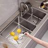 Pull-Out Kitchen Faucet, Stainless Steel, Easy Installation, Modern Design, Gray, 78 x 43 x 20 cm view 4