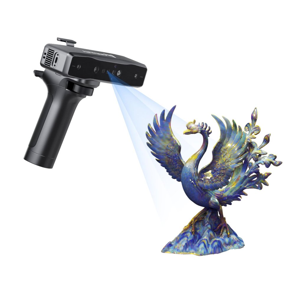 Creality Otter Lite 3D Scanner for All Sizes, 30 FPS, Wi-Fi 6 Wireless Scanning, 0.05 mm Accuracy, Four-Eye Design, One-Shot 3D, DOE 3D Structured-Light Technology