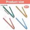 Mini Silicone Tongs Set, 4 Pieces view 2