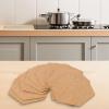 Set of 10 Hexagonal Cork Coasters view 3
