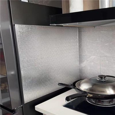 Aluminum Cover for Gas Stove, Oil-Resistant, Fire-Resistant Plate for Air Fryer/Pressure Cooker, 110 x 30 cm, Kitchen Protection
