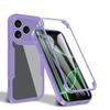 Case for Realme 15/Realme 15 Pro with Built-In Tempered Glass Screen and Camera Protectors, 360° Shockproof Full-Body Case - Purple view 1