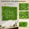 JELLE & JACOB Artificial Moss Plant Wall, Indoor & Outdoor, Greenwall Panels 100 x 100 cm, XXL Green Moss Wall Art, Low-Maintenance & Durable view 2