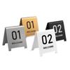 Acrylic Restaurant Table Numbers, Double-Sided Signs 1–100, Multicolor, 100 Pieces (White, 81–90) view 1
