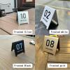 Acrylic Restaurant Table Numbers, Double-Sided Signs 1–100, Multicolor, 100 Pieces (White, 81–90) view 2