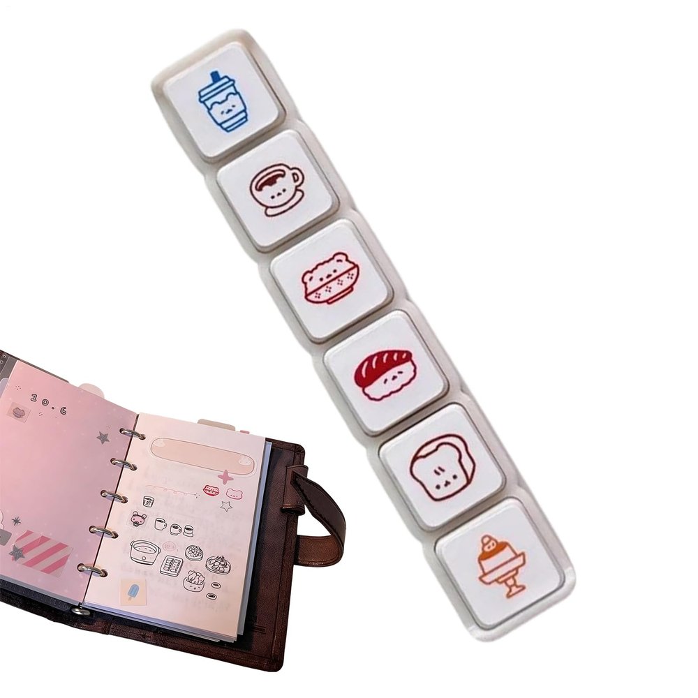 Craft Stamps Set, 8.5 x 1.5 x 1.5 cm, Cartoon Design