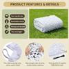 Military Camouflage Net 1.5x2, 4x4, 6x7, 8x8, 10x10, 12x20 m, 150D Oxford Fabric, Waterproof Woodland Camo Net, White (W6xH19 m) view 2