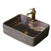 Square Bathroom Sink, Stylish Countertop Vessel Sink for Indoor and Outdoor Use view 1