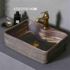 Square Bathroom Sink, Stylish Countertop Vessel Sink for Indoor and Outdoor Use view 2