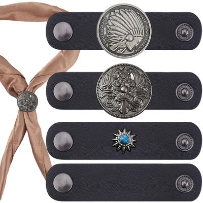 CALFOVERA 4-Pack Western Bandana Clips